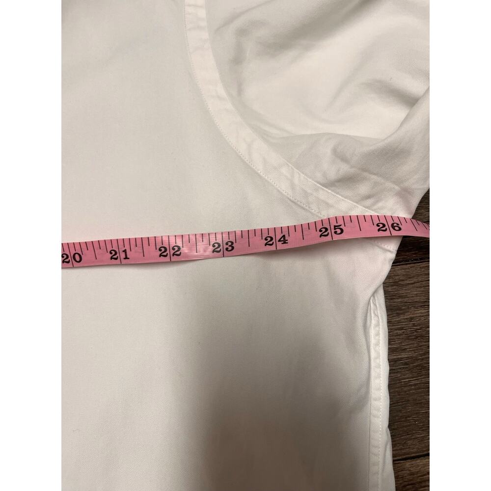 Ralph Lauren Yarmouth White Oxford Button Down Long Sleeve Shirt Pony L 16.5 - Picture 5 of 9